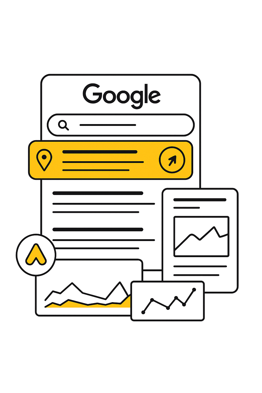 Tableau de bord Google Ads et SEO Adzaply